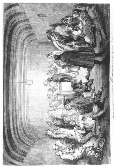 Immigrants on Board a Steamer in the Saint-Laurent River, Canada, 19th Century by Gustave Dore
